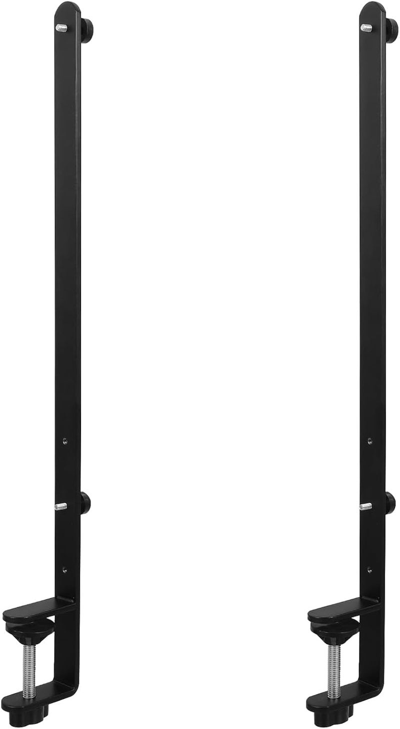 STOBOK 2pcs Desk Clamps, Fixing Bracket Clamps C Metal Pegboard Brackets for Home/Office Adjustable Pegboard Desk Mount - Image 1